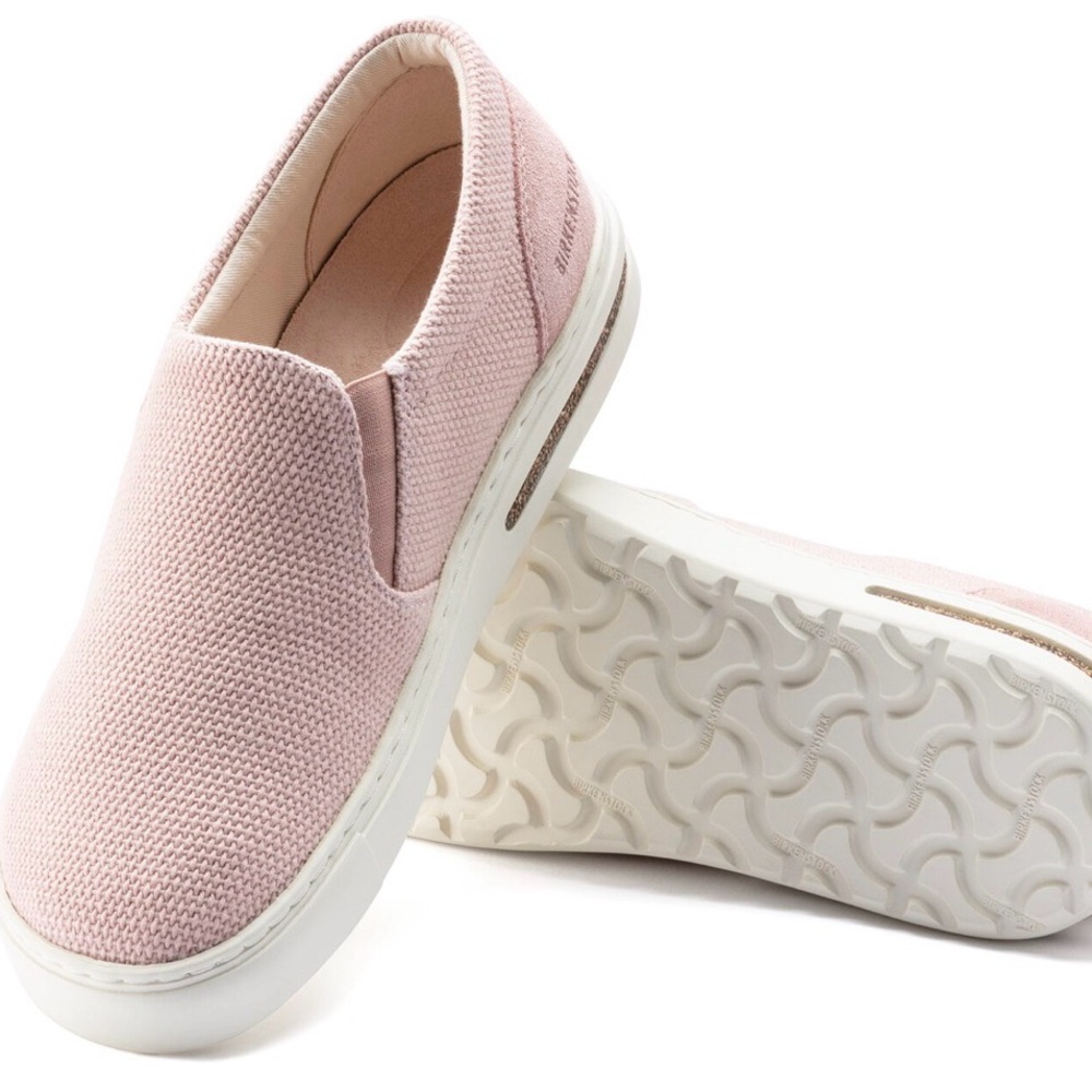 NIB BIRKENSTOCK OSWEGO Slip-On Knit Sneaker in Blush Pink SO Cute NEW!!! 🆕 - Picture 2 of 7